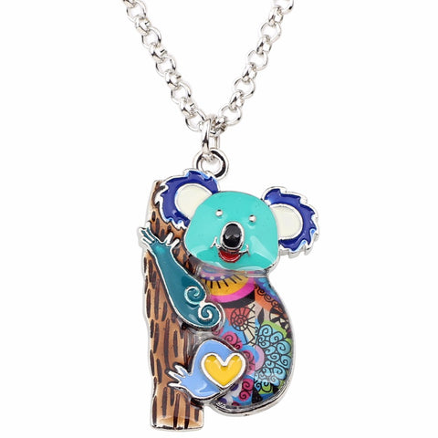 Multicolor Koala Necklace