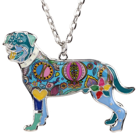 Rottweiler Multicolor Necklace