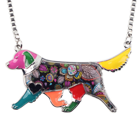 Golden Retriever Multicolor Necklace