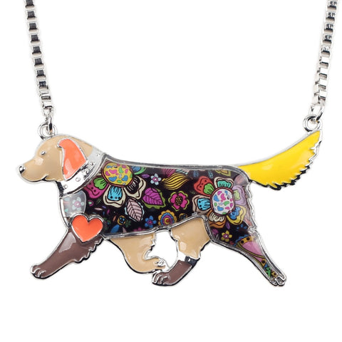 Golden Retriever Multicolor Necklace