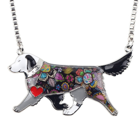 Golden Retriever Multicolor Necklace