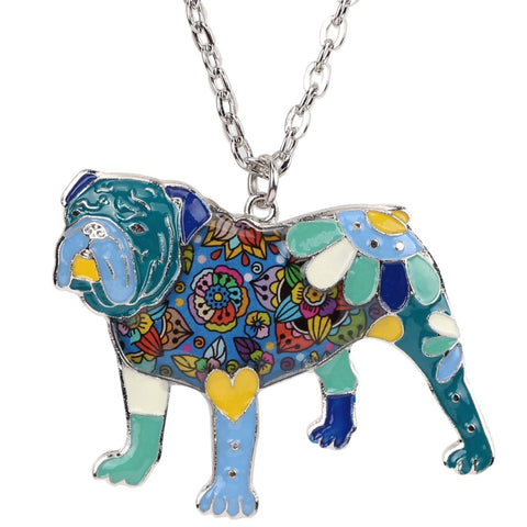 British Bulldog Multicolor Necklace