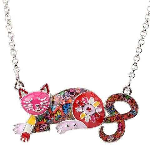 Sleeping Cat Necklace