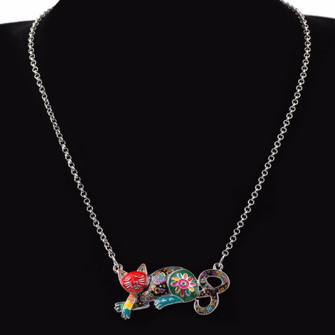 Sleeping Cat Necklace