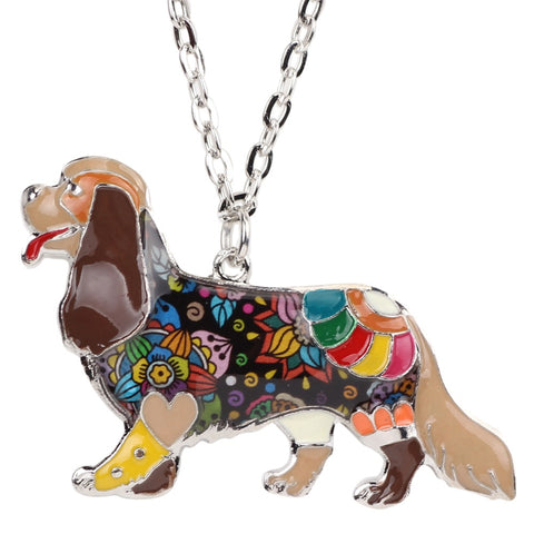 Spaniel Multicolor Necklace