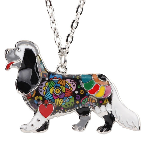 Spaniel Multicolor Necklace