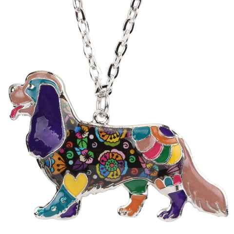 Spaniel Multicolor Necklace