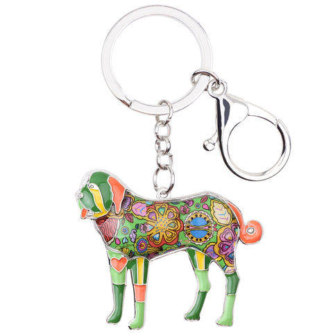 Saint Bernard Multicolor Keychain