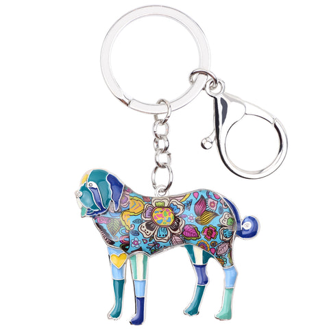 Saint Bernard Multicolor Keychain