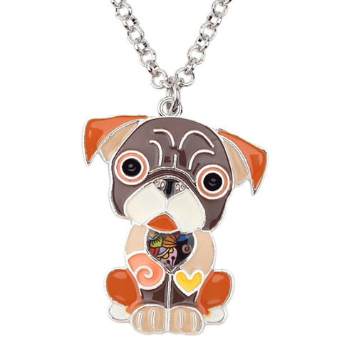 French Bulldog Multicolor Necklace