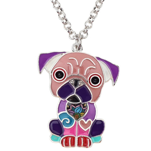 French Bulldog Multicolor Necklace
