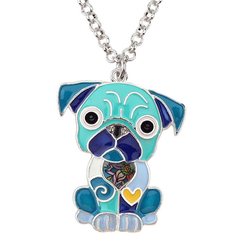 French Bulldog Multicolor Necklace