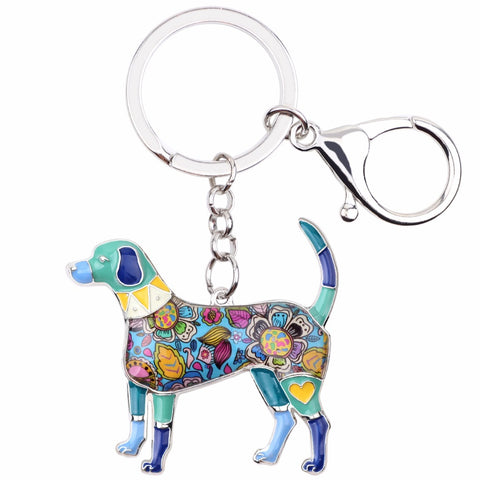 Beagle Multicolor Keychain