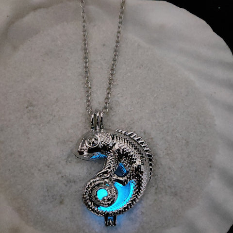 Chameleon Glow in the Dark Necklace