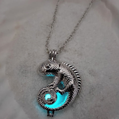 Chameleon Glow in the Dark Necklace