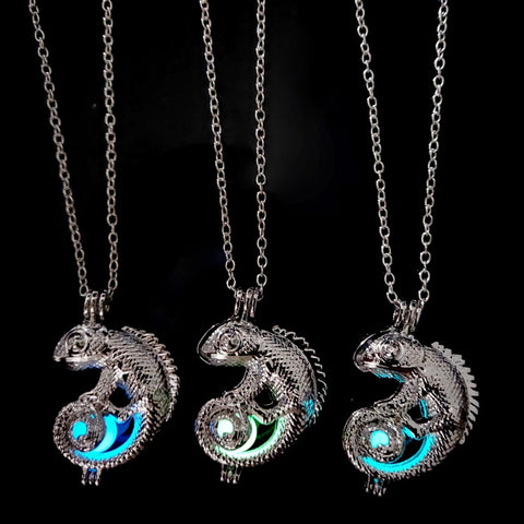 Chameleon Glow in the Dark Necklace