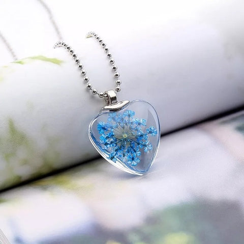 Glass Heart Necklace