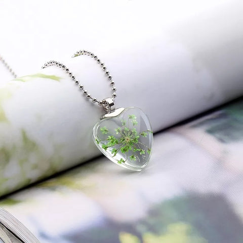 Glass Heart Necklace