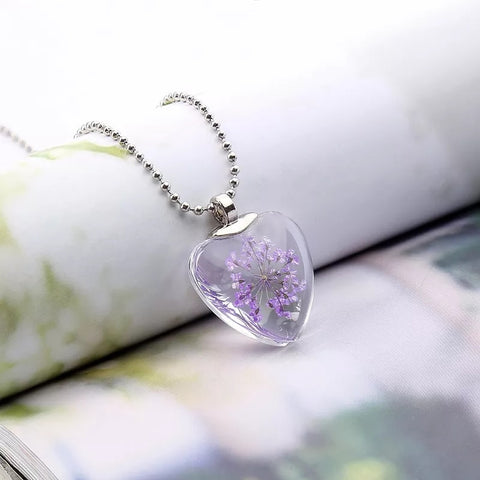 Glass Heart Necklace