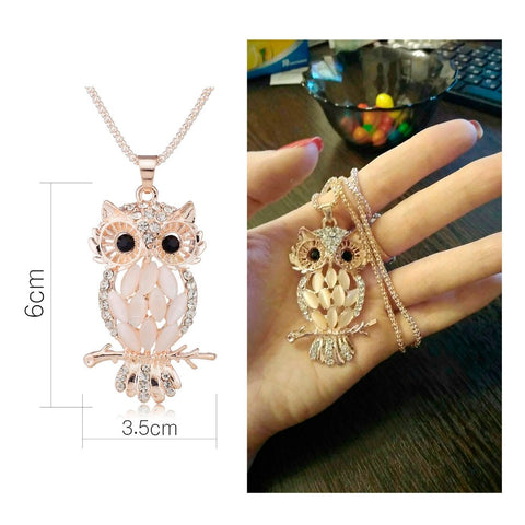 Crystal Owl Necklace