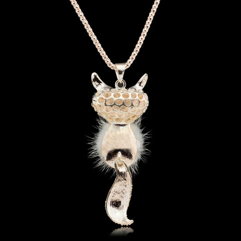 Crystal Fox Necklace