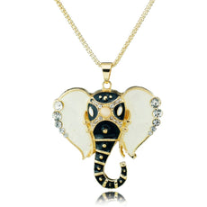 Crystal Elephant Head Necklace