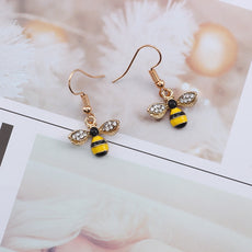 Bee Enamel Earrings