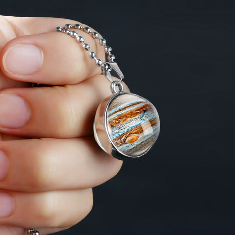 Planet Double Glass Necklace