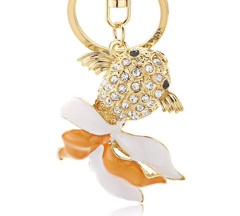 Crystal Fish Keychain