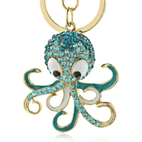 Crystal Octopus  Keychain