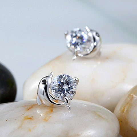 Free Bright Dolphin Earrings