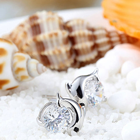 Free Bright Dolphin Earrings