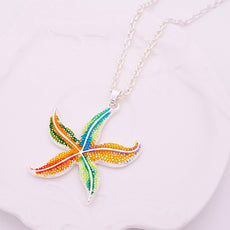 Free Enamel Starfish Necklace