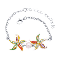 Free Enamel Starfish Bracelet