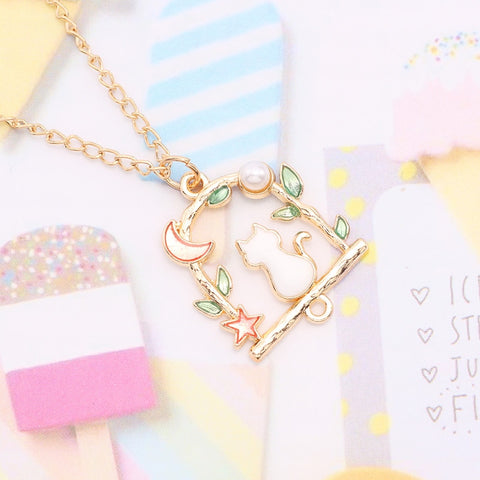 Hanging Cat Necklace