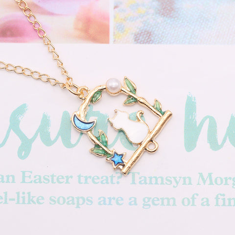 Hanging Cat Necklace