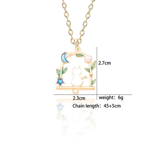 Hanging Cat Necklace