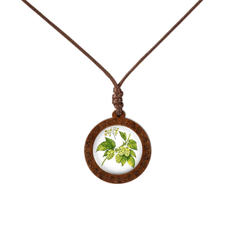 Flower Wood Necklace