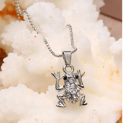 Climbing Frog Necklace