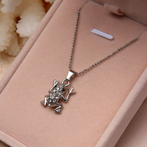 Climbing Frog Necklace
