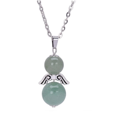 Angel Wings Crystal Bead Necklace