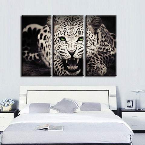 3 Panel Leopard Wall Canvas