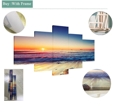 3 Pieces Zebras Wall Canvas