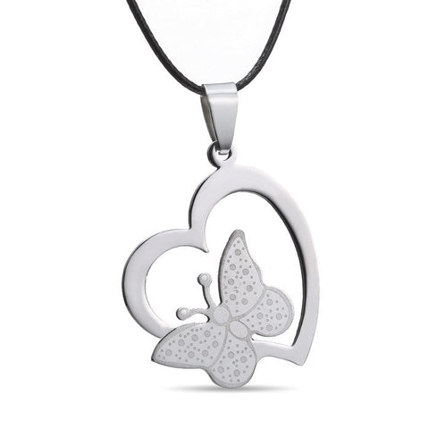 Butterfly Heart Necklace