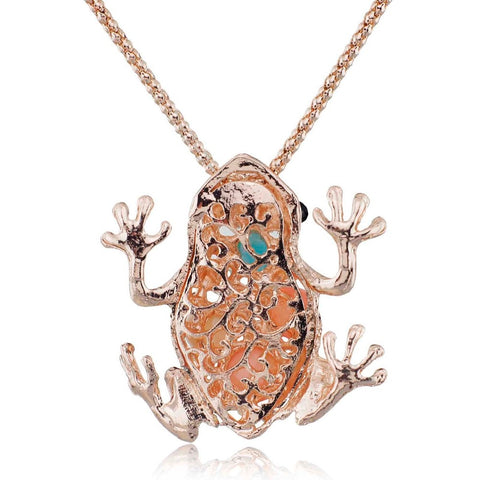 Crystal Frog Necklace