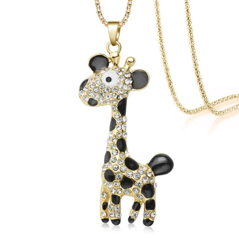 Crystal Giraffe Necklace