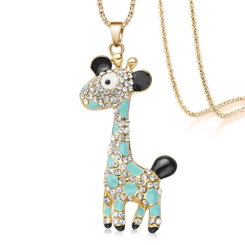 Crystal Giraffe Necklace