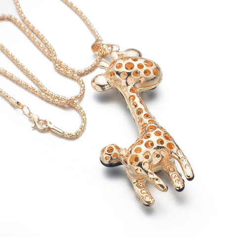 Crystal Giraffe Necklace