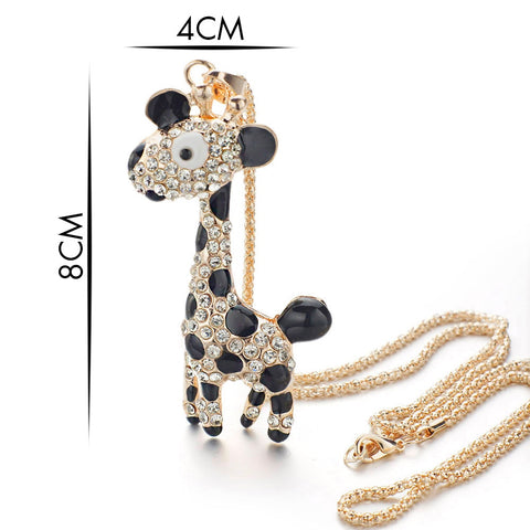 Crystal Giraffe Necklace