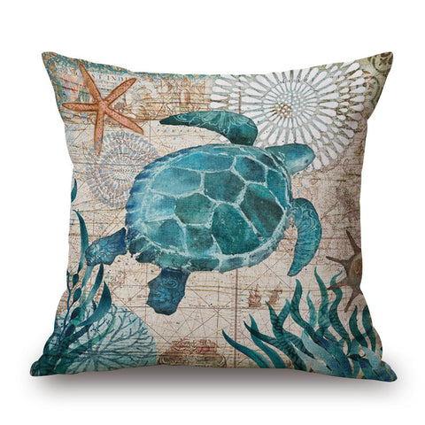 Marine Life Cushion Cover